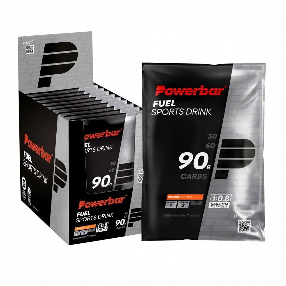 Powerbar Fuel 90 Energy Drink Monodose Box orange 94g 10 units