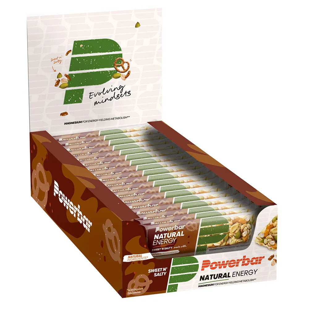 Powerbar Natural energy bars box sweet salty 40g 18 units