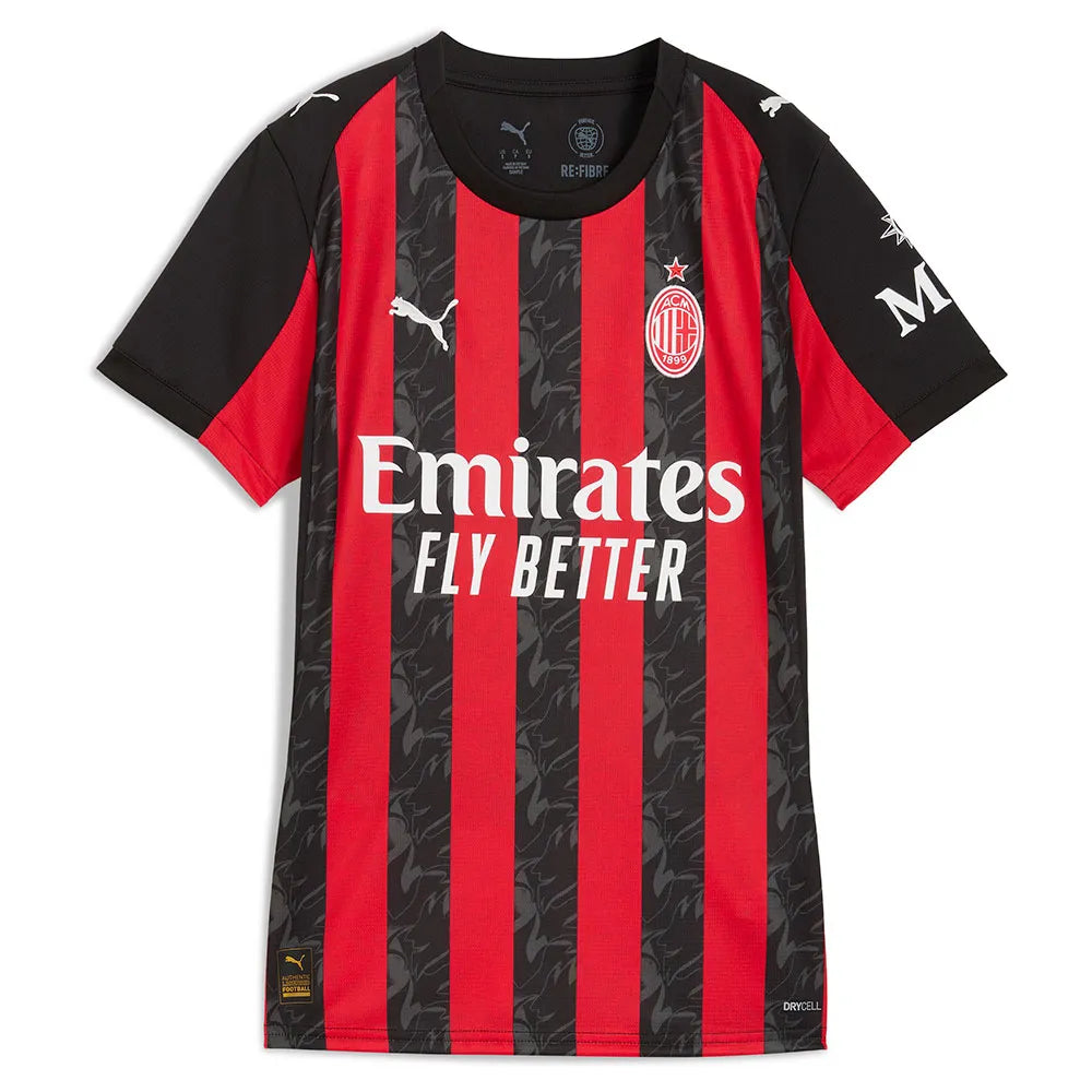 Puma AC Milan Replica 25/26 home Woman Short Sleeve T-Shirt