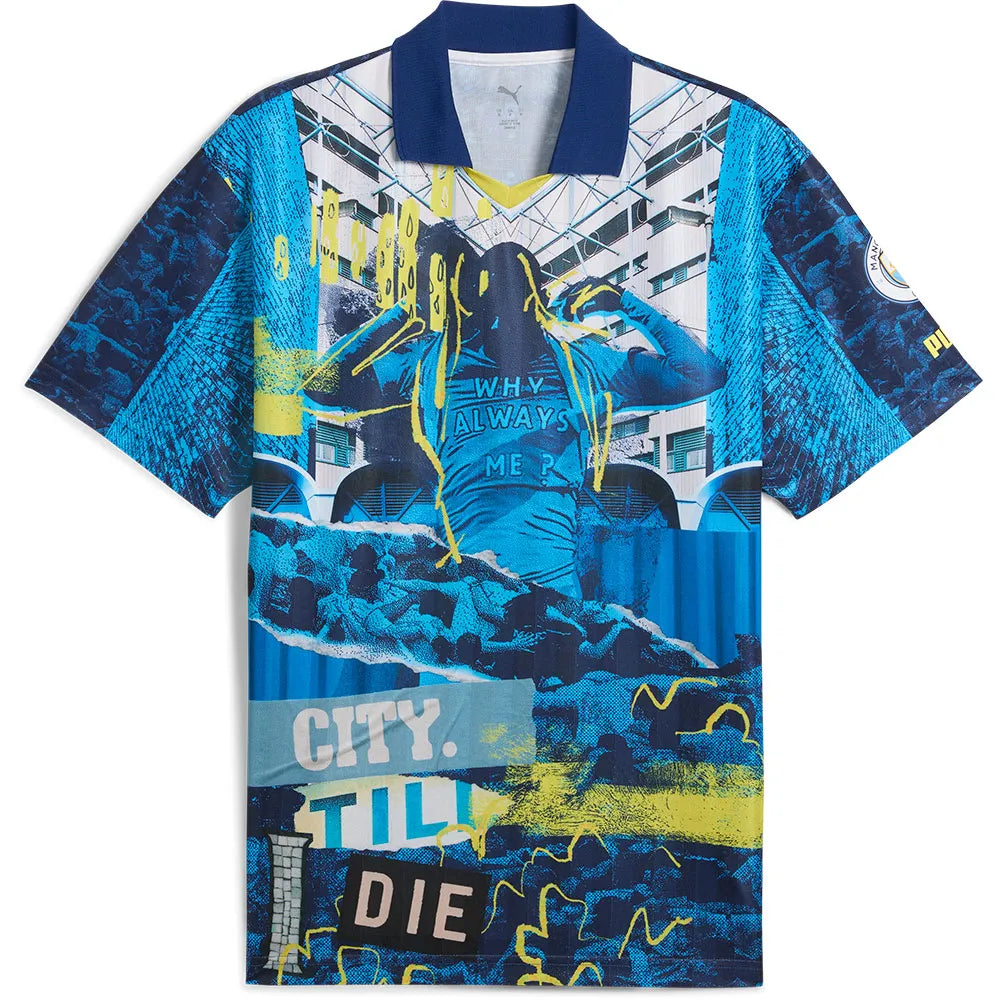 Puma Mancester City FC Football Energy+ Retro short sleeve T-shirt