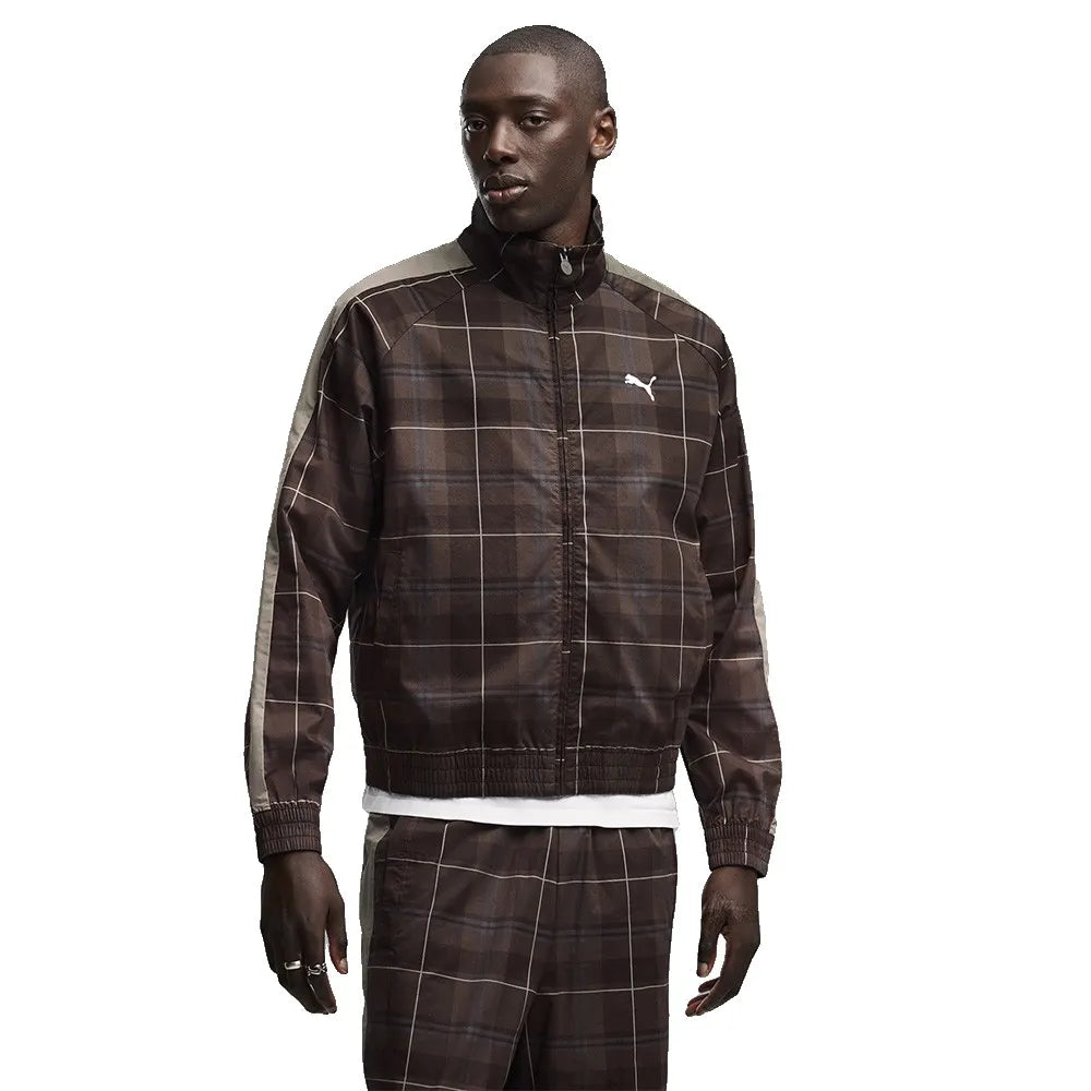 Puma T7 Relaxed Tartan tracksuit jacket