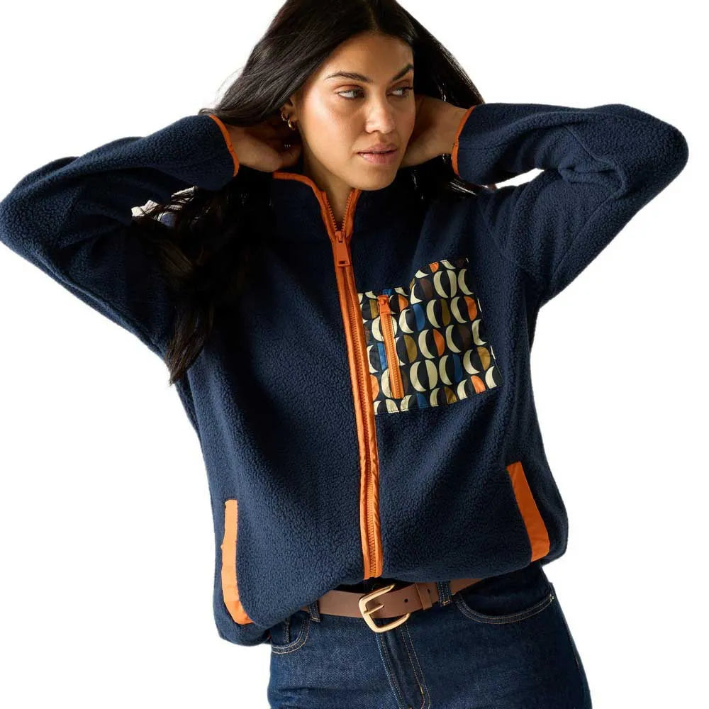 Regatta Orla Printed Borg full zip fleece