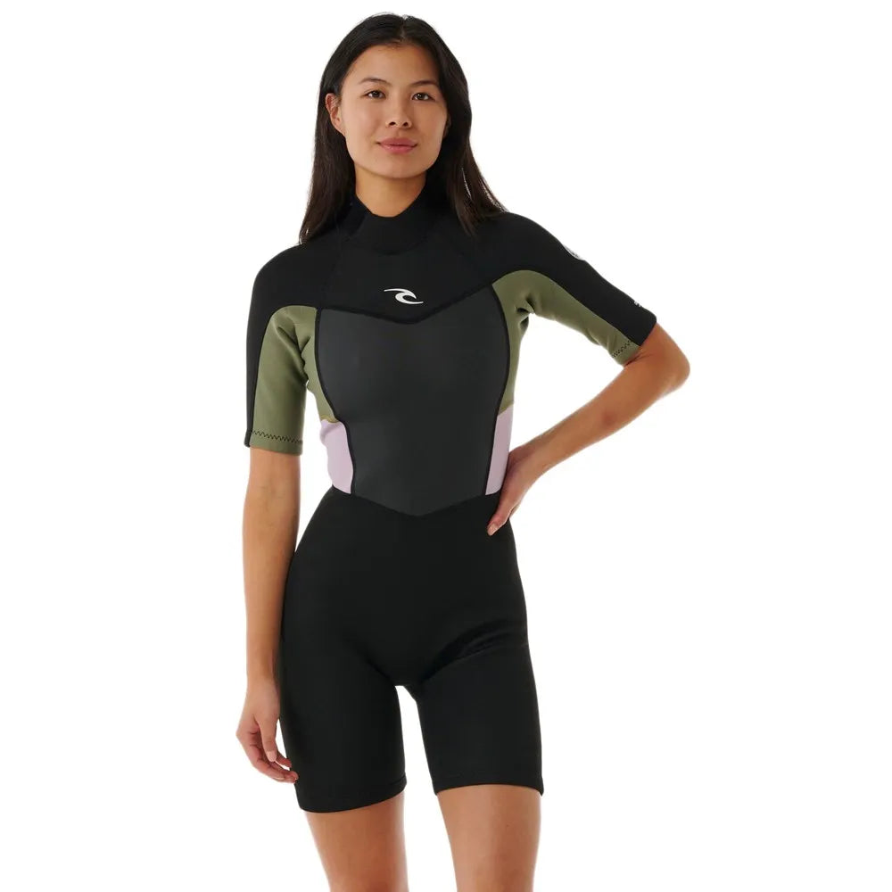 Rip curl Omega Spring 1.5 mm woman short sleeve back zip shorty