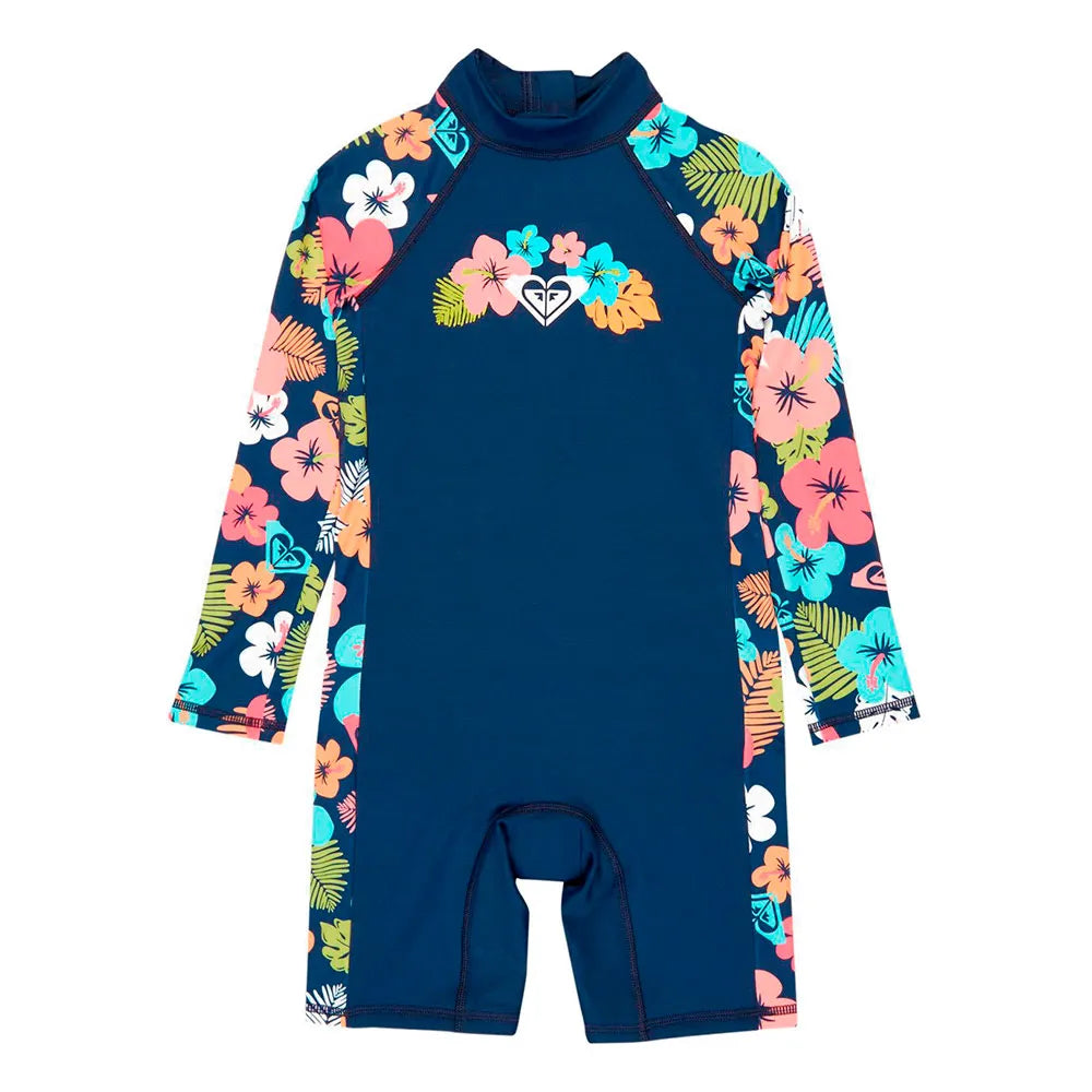 Roxy Morning Flower junior long sleeve back zip shorty