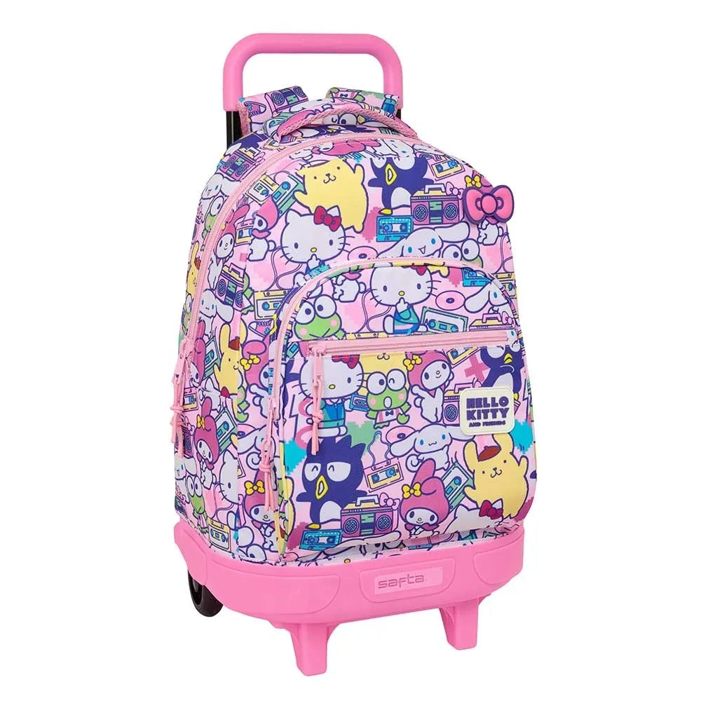 Safta Compact Extraible Hello Kitty & Friends 33L 33x22x45 cm Wheeled Backpack
