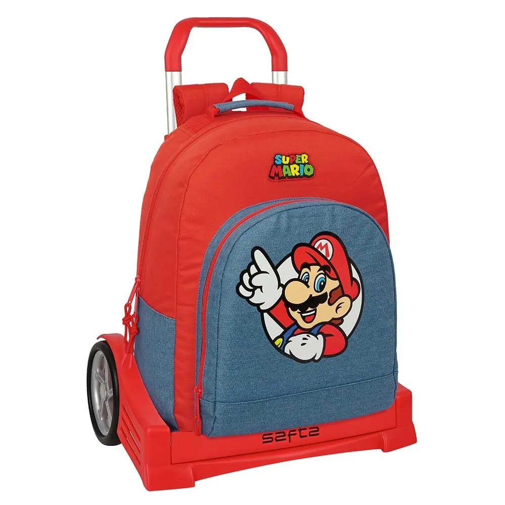 Safta Evolution Super Mario 20.1L Wheeled Backpack
