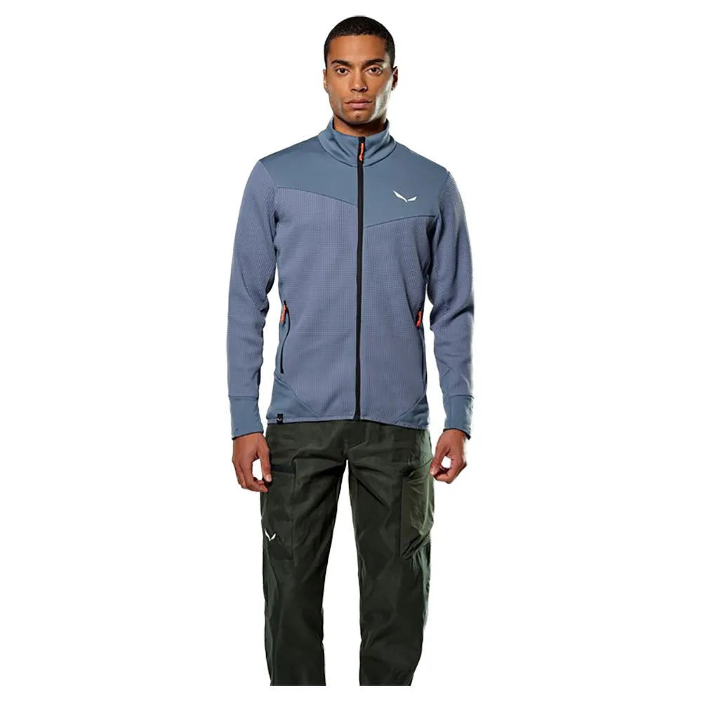 Salewa Puez Waffle Hybrid Polarlite full zip fleece
