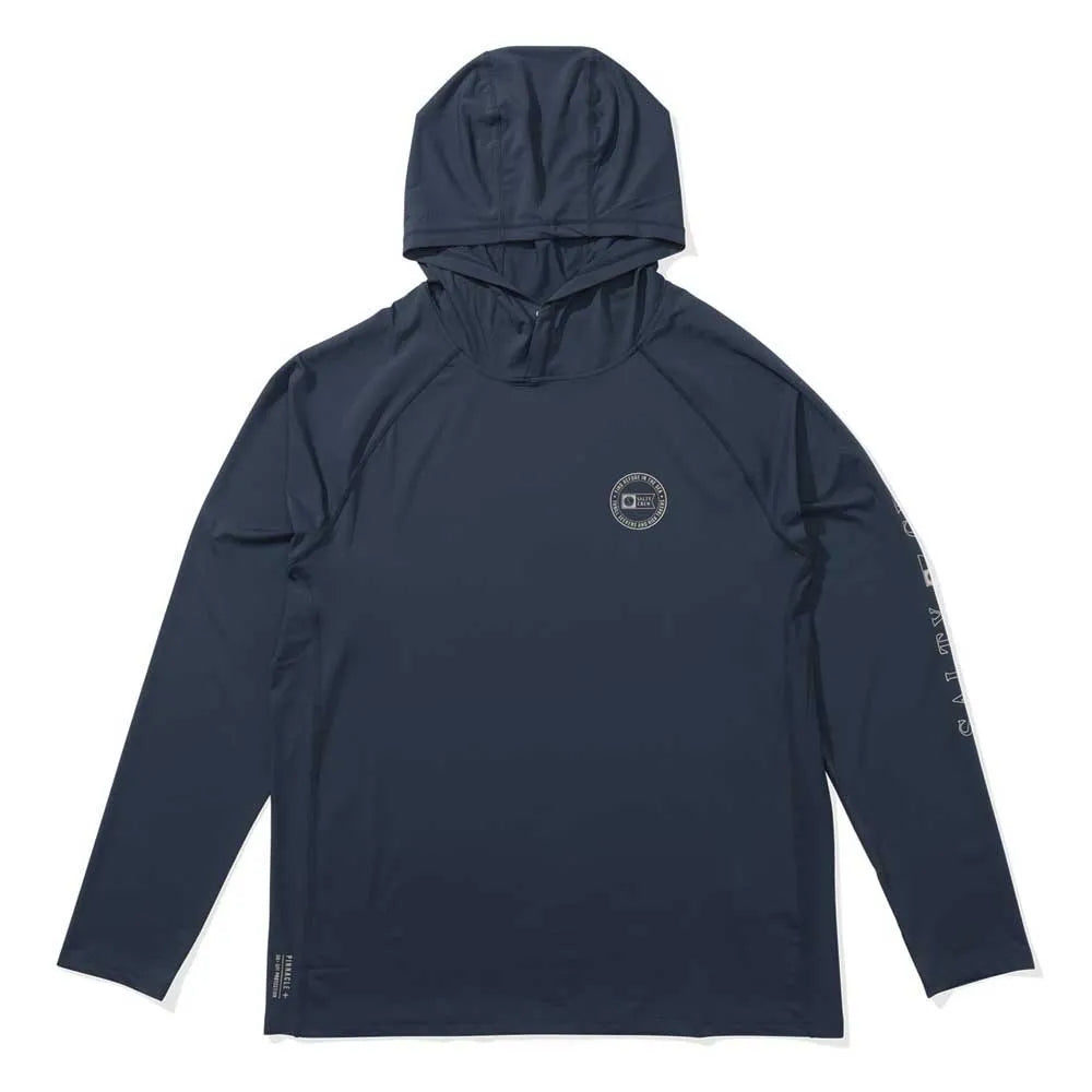 Salty crew Apex perforated hood long sleeve rash guard