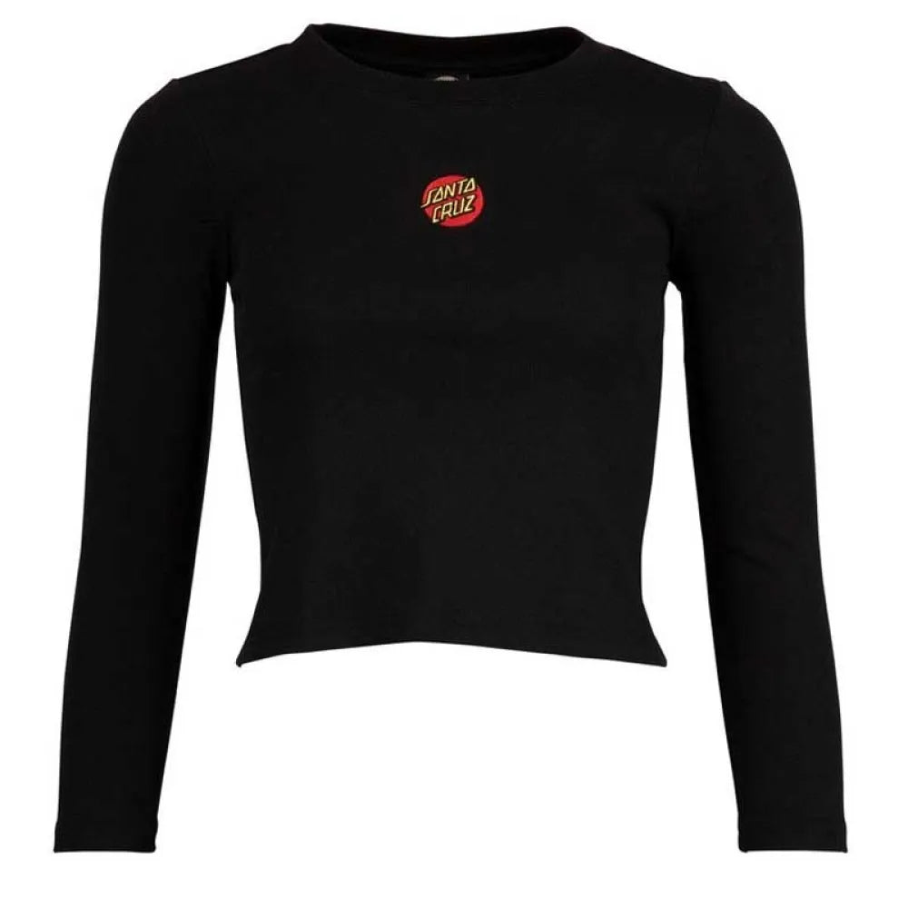 Santa cruz Classic dot front emb long sleeve T-shirt