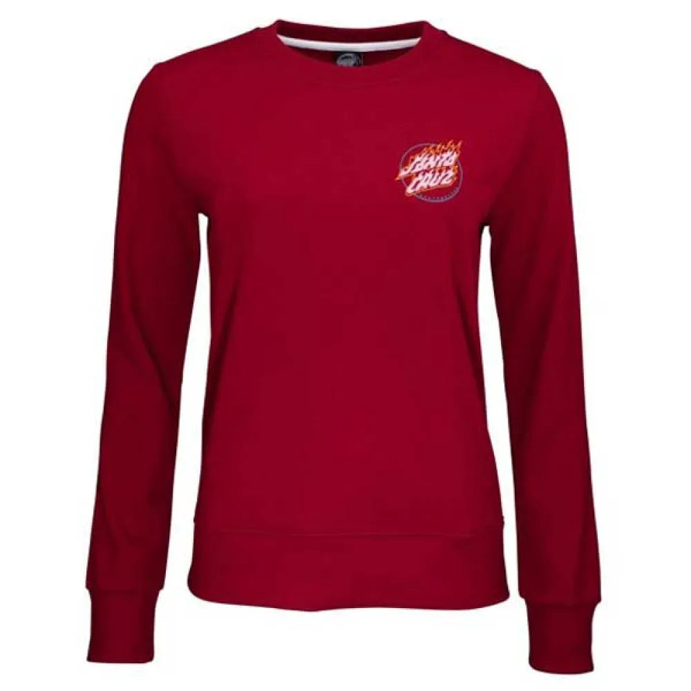 Santa cruz Crew absent flame dot sweatshirt