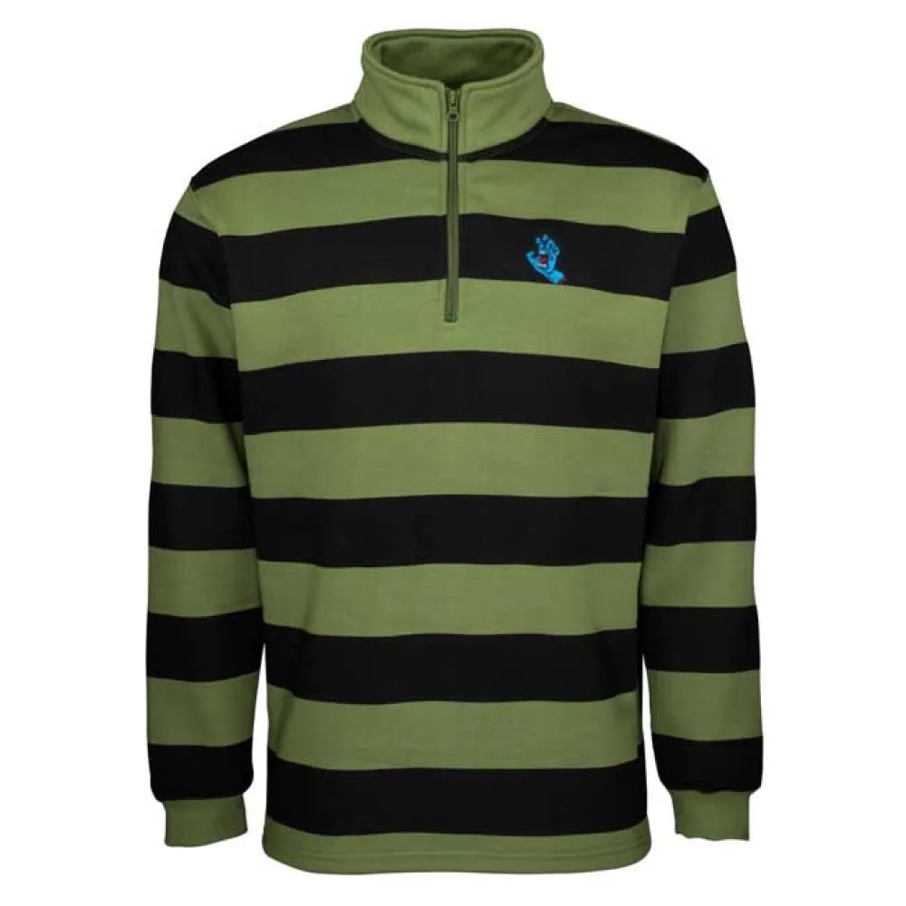 Santa cruz Crew mini screaming hand half zip sweatshirt