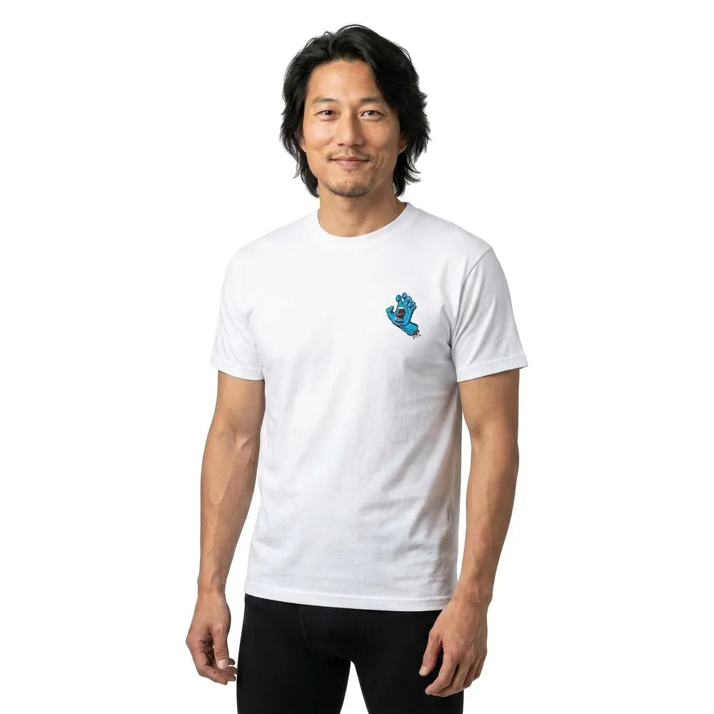Santa cruz Screaming hand chest short sleeve T-shirt