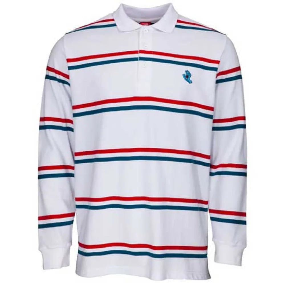 Santa cruz Screaming mini hand long sleeve polo
