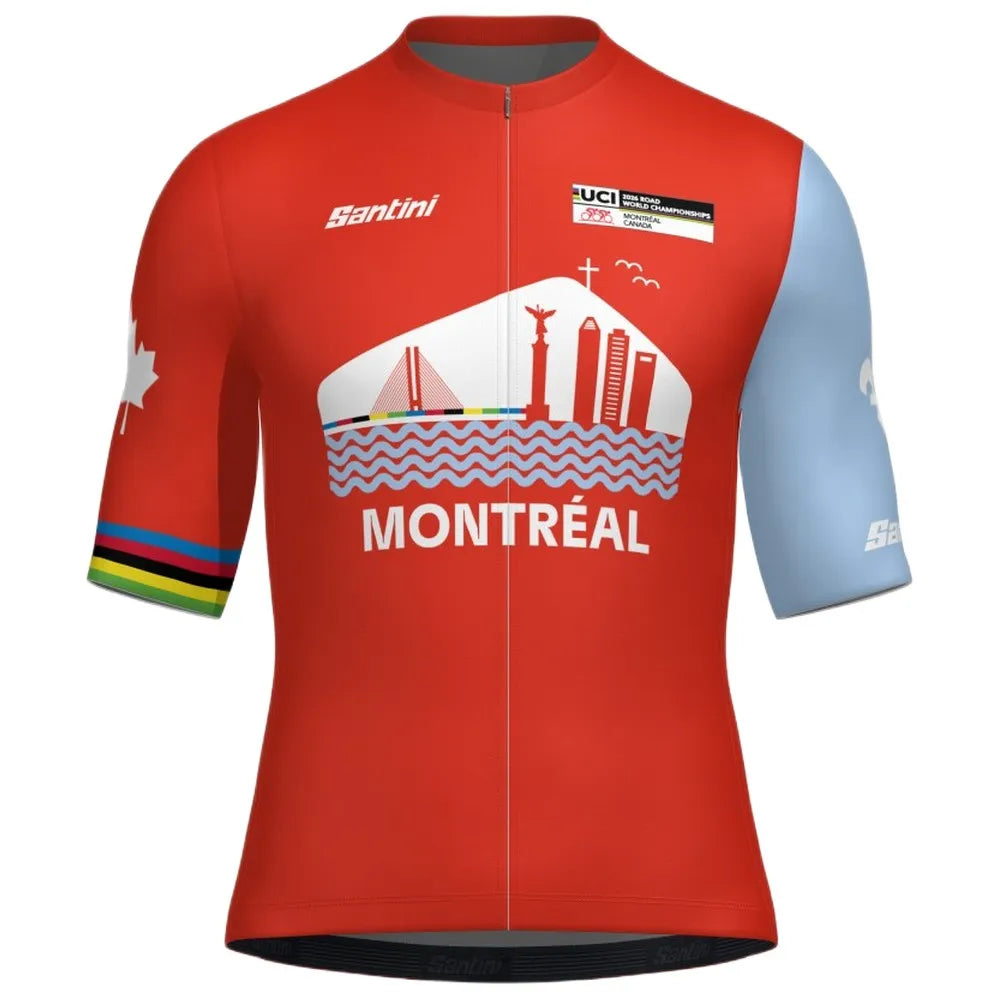 Santini 2026 UCI Road World Championships Montreal short sleeve jersey