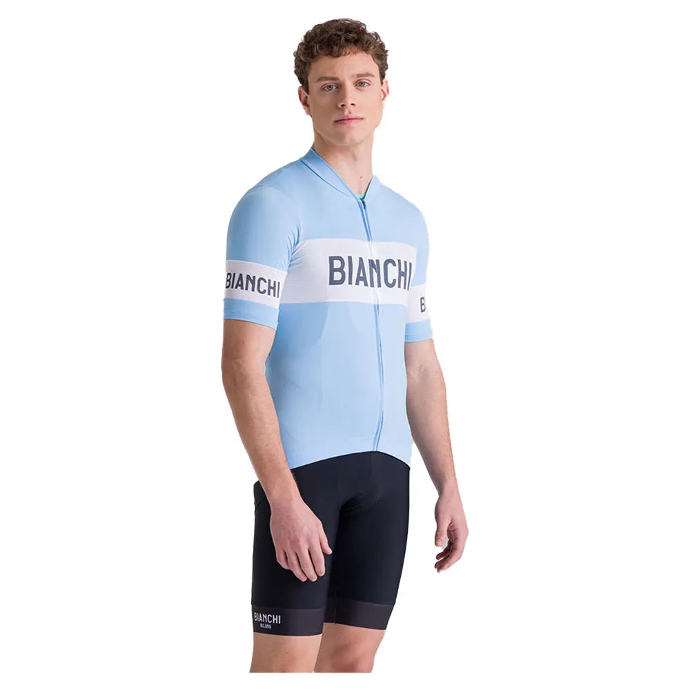 Santini Bianchi Retro 2025 short sleeve jersey