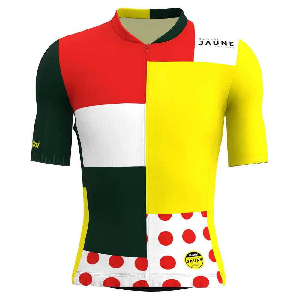 Santini Combo Tour De France Official General Leader short sleeve jersey