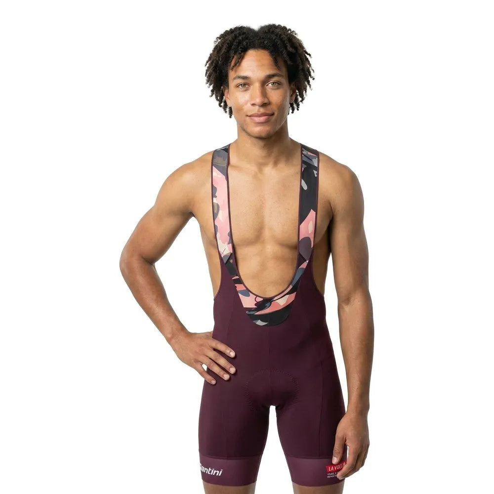 Santini La Vuelta Cuitu Negru bib shorts