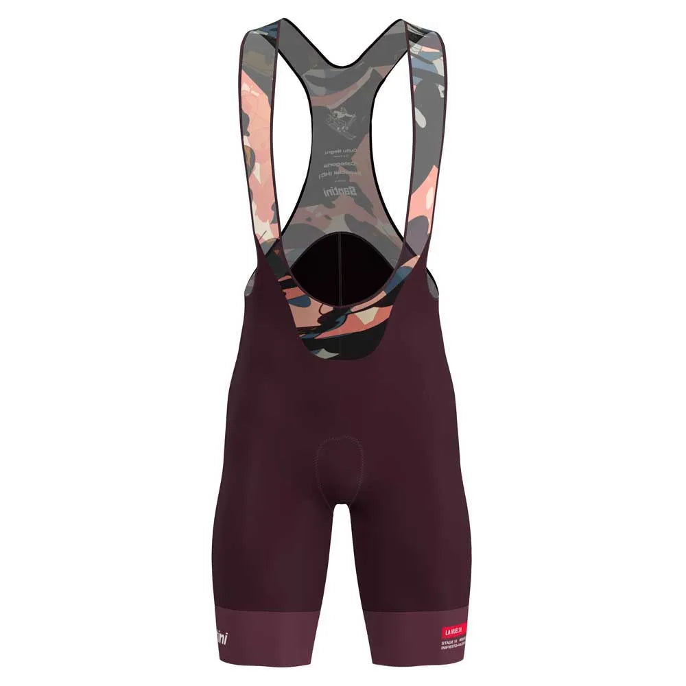 Santini La Vuelta Cuitu Negru bib shorts
