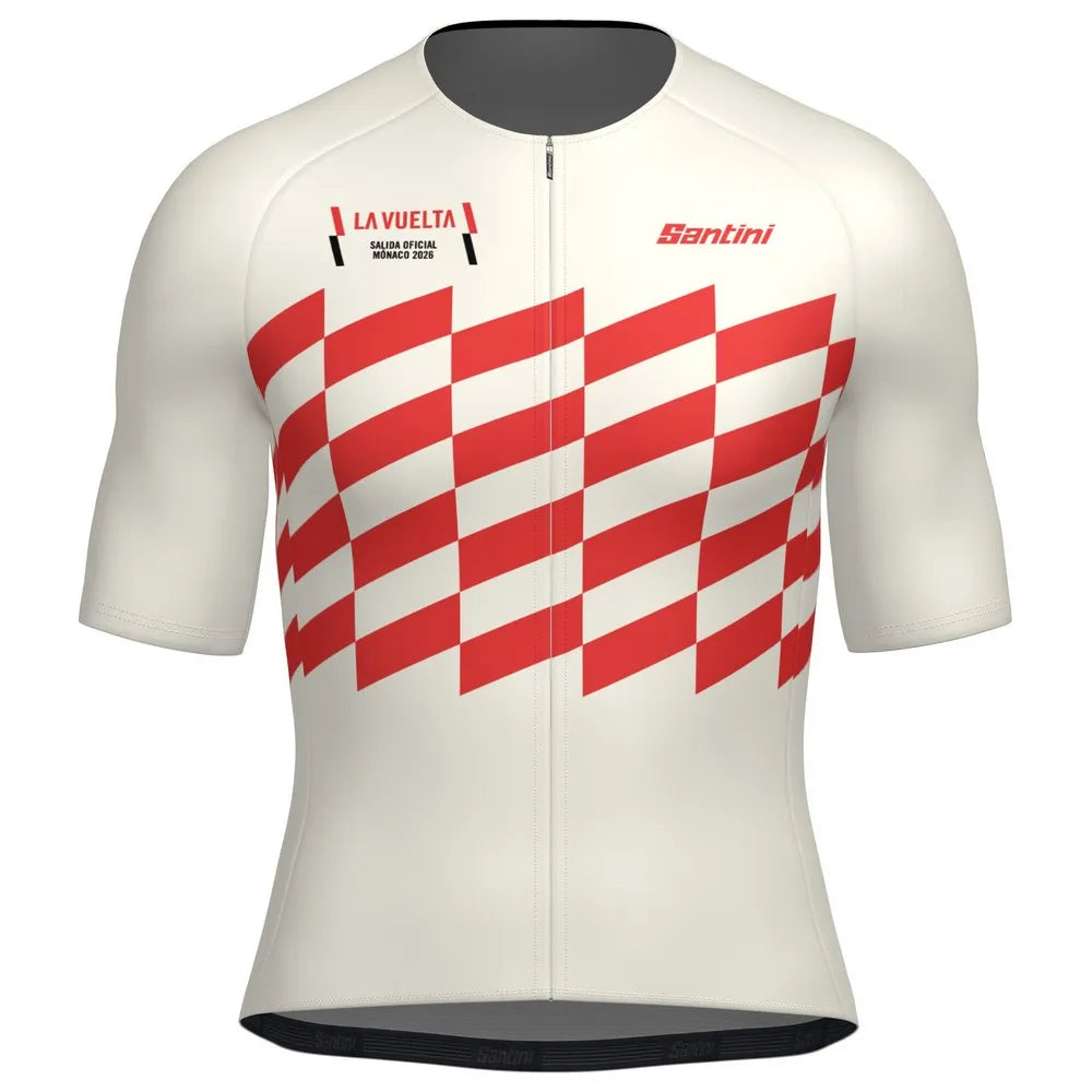 Santini La Vuelta Salida Oficial Monaco 2026 short sleeve jersey