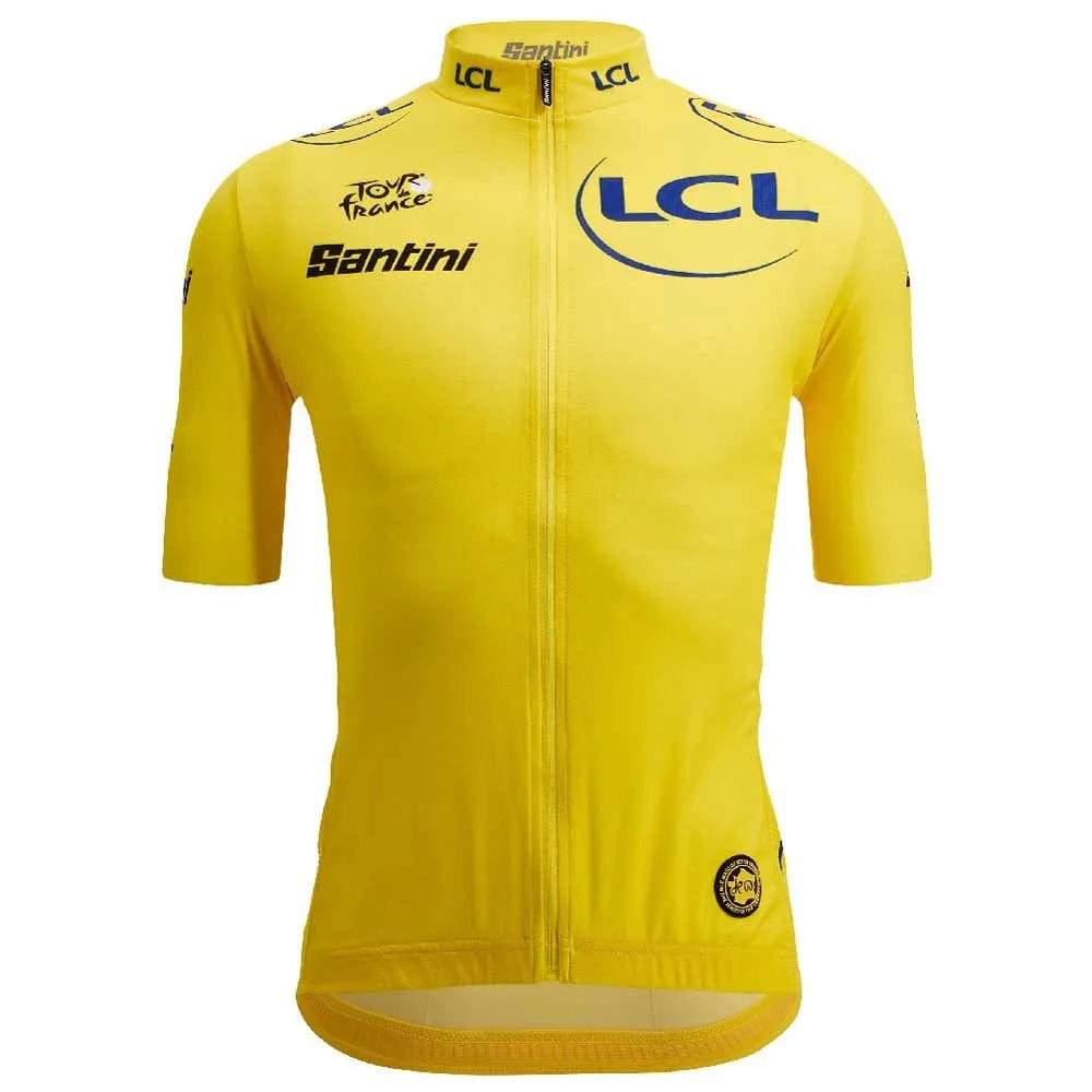 Santini Tour De France Yellow 2025 short sleeve jersey