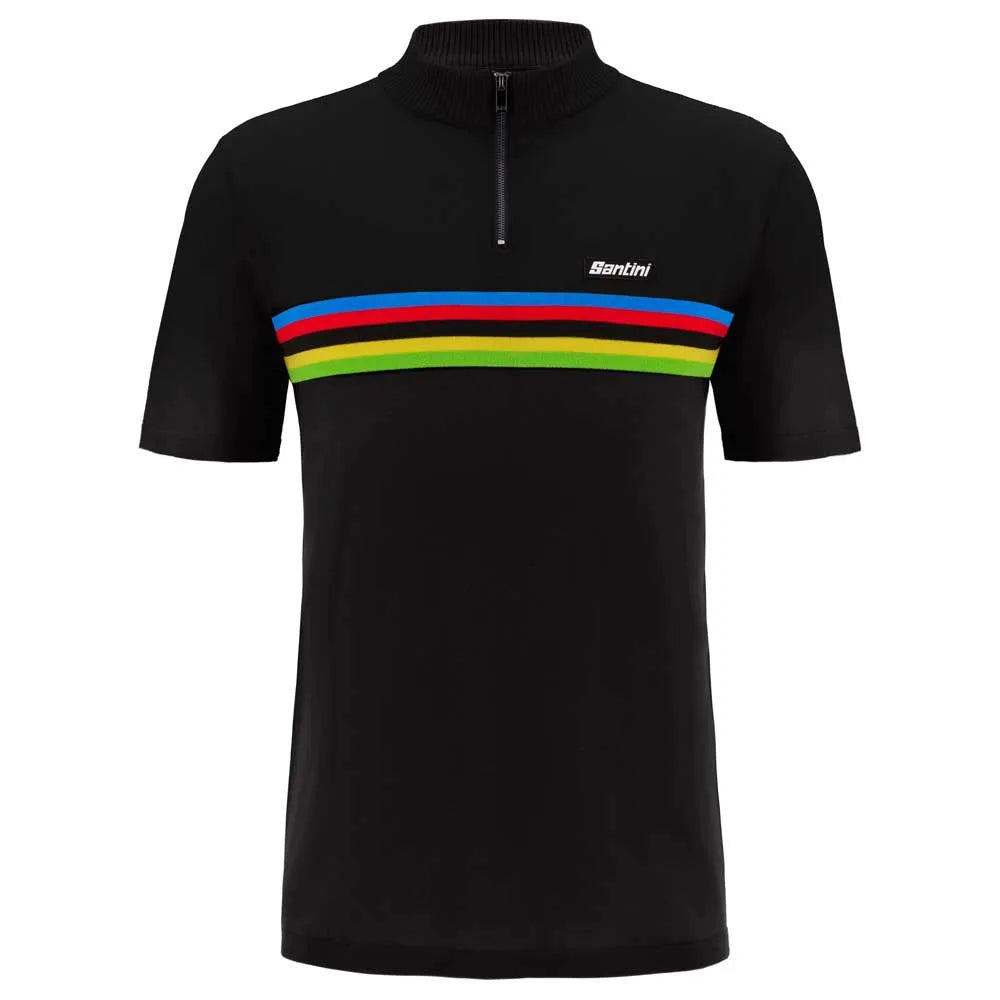 Santini UCI World Champion short sleeve polo