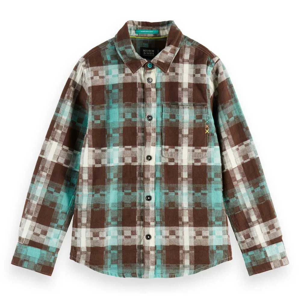 Scotch & soda Flannel Checked long sleeve shirt