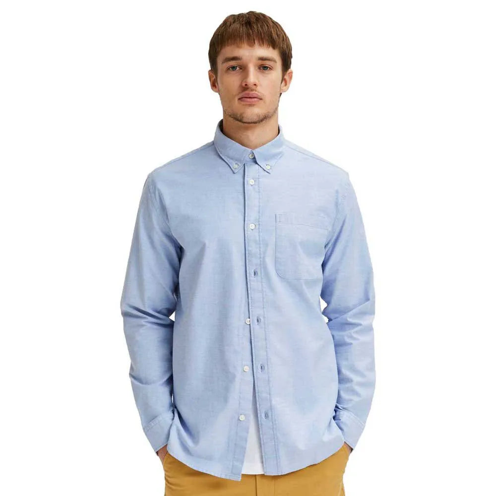 Selected Regrick Oxford Flex long sleeve shirt