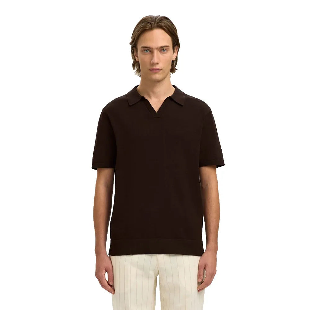 Selected Teller Knit short sleeve polo