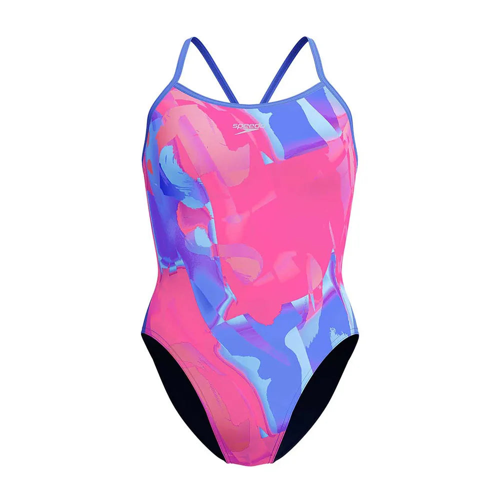 Speedo Placement Digital Turnback swimsuit