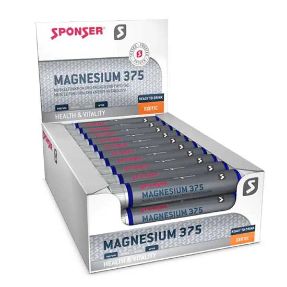 Sponser sport food Magnesium 375 Vial Drink box exotic 25ml 30 units