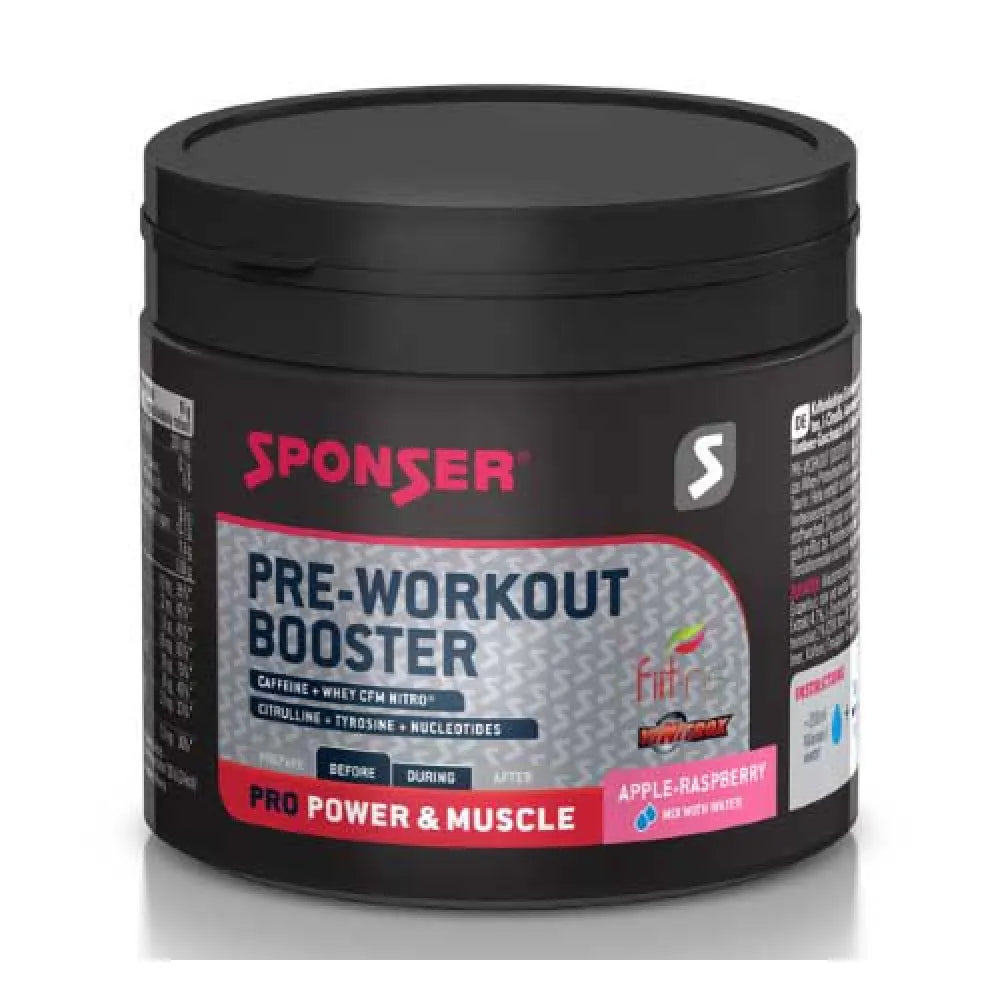 Sponser sport food Pre Workout Booster Energy Drink raspberry&apple 256g