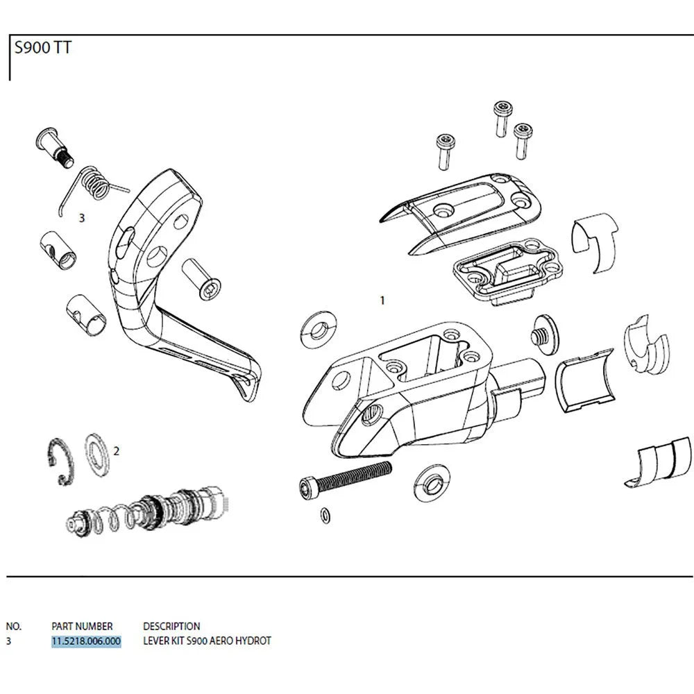 Sram Lever Kit S-900 Aero Hydrot
