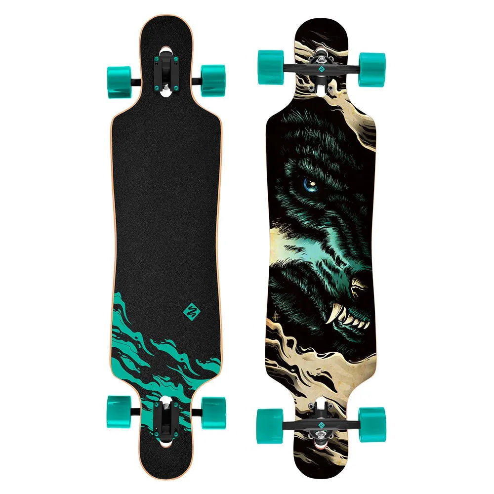 Street surfing Freeride Dropthrough Curve Wolf 39´´ Longboard