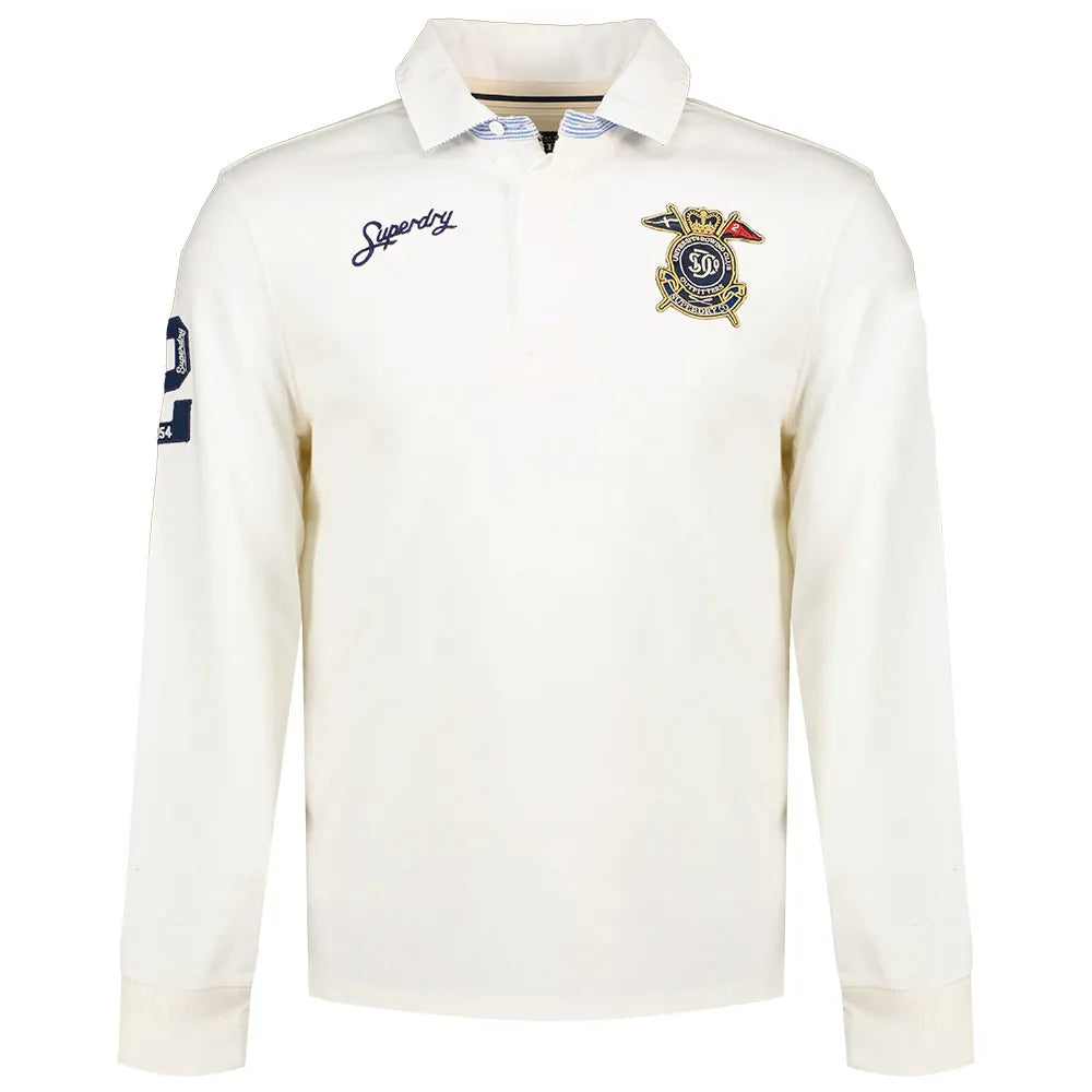 Superdry Double Emblem Rugby long sleeve polo