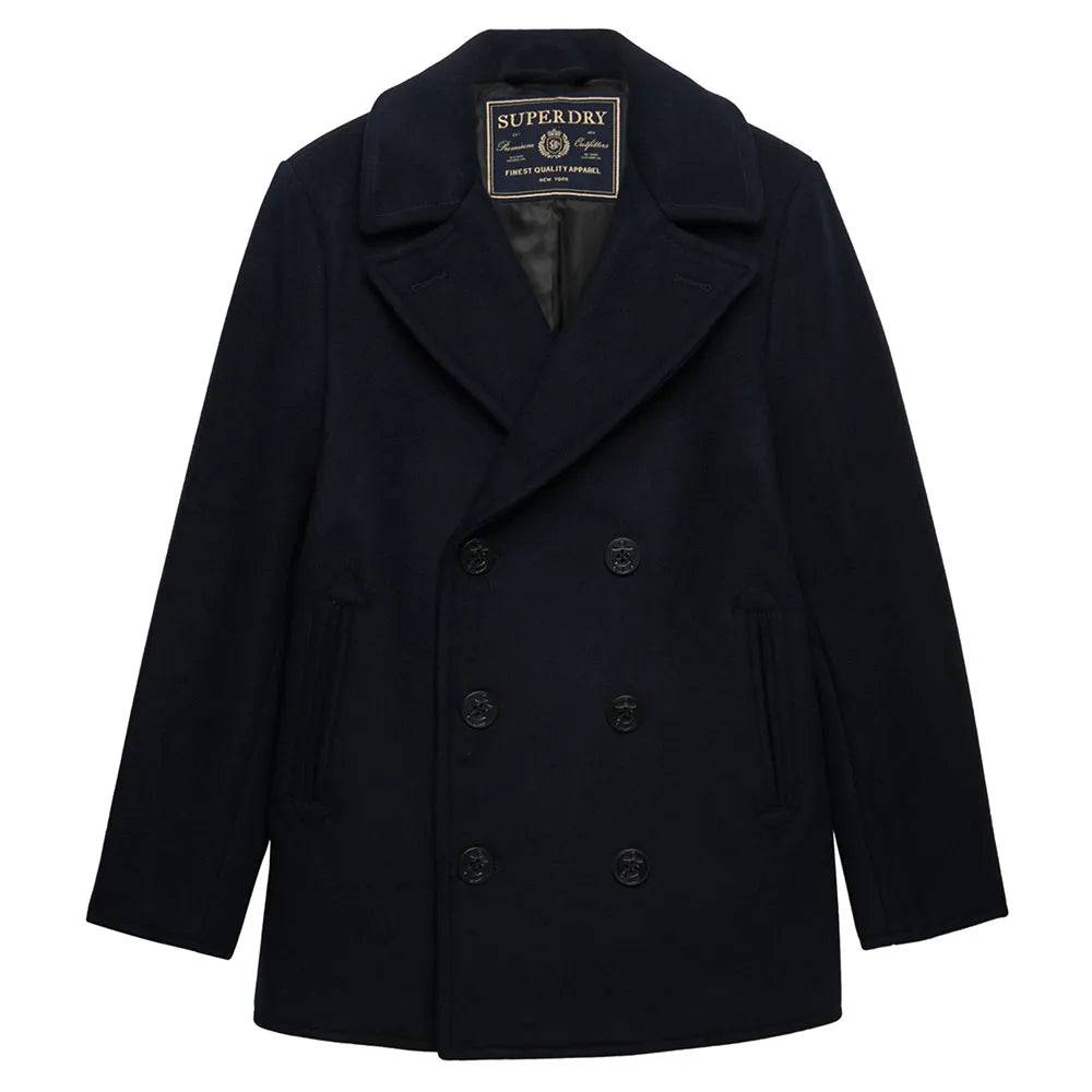 Superdry Merchant Wool Blend Pea coat