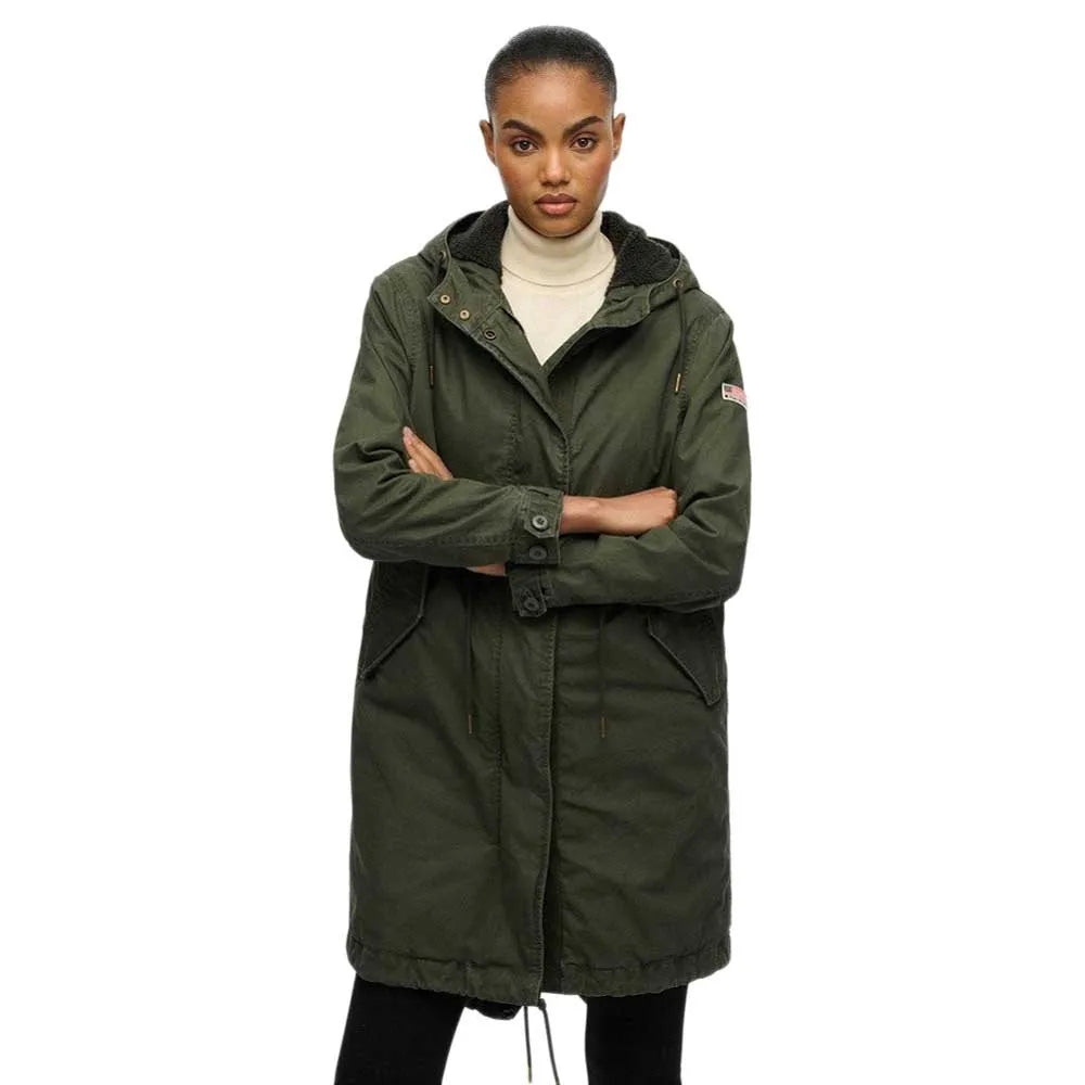 Superdry Military Borg Fishtail parka