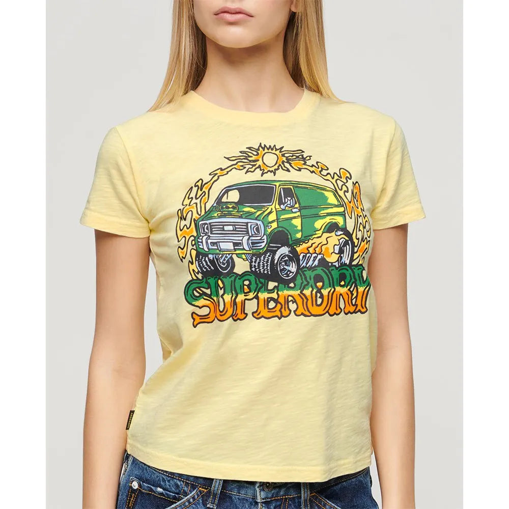 Superdry Neon Motor Graphic Fitted short sleeve T-shirt