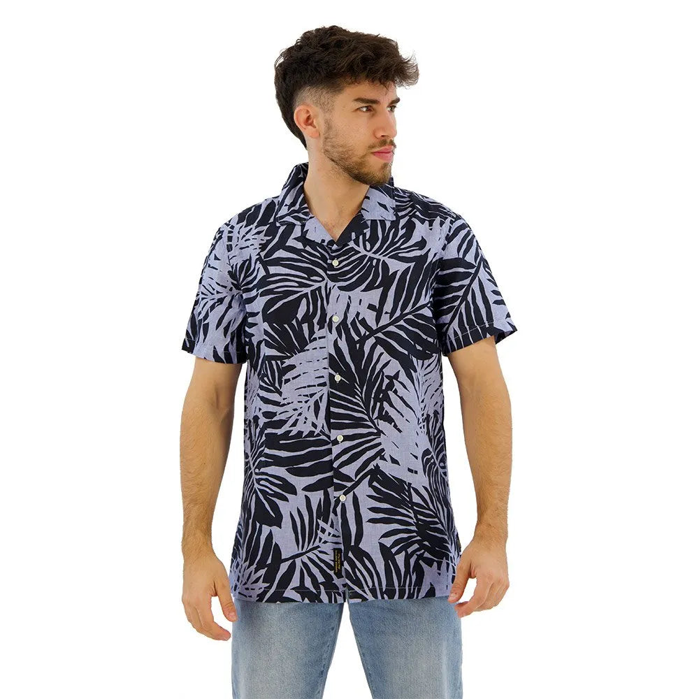 Superdry Open Collar Print short sleeve shirt