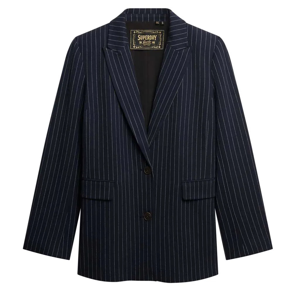 Superdry Pinstripe Boyfriend blazer