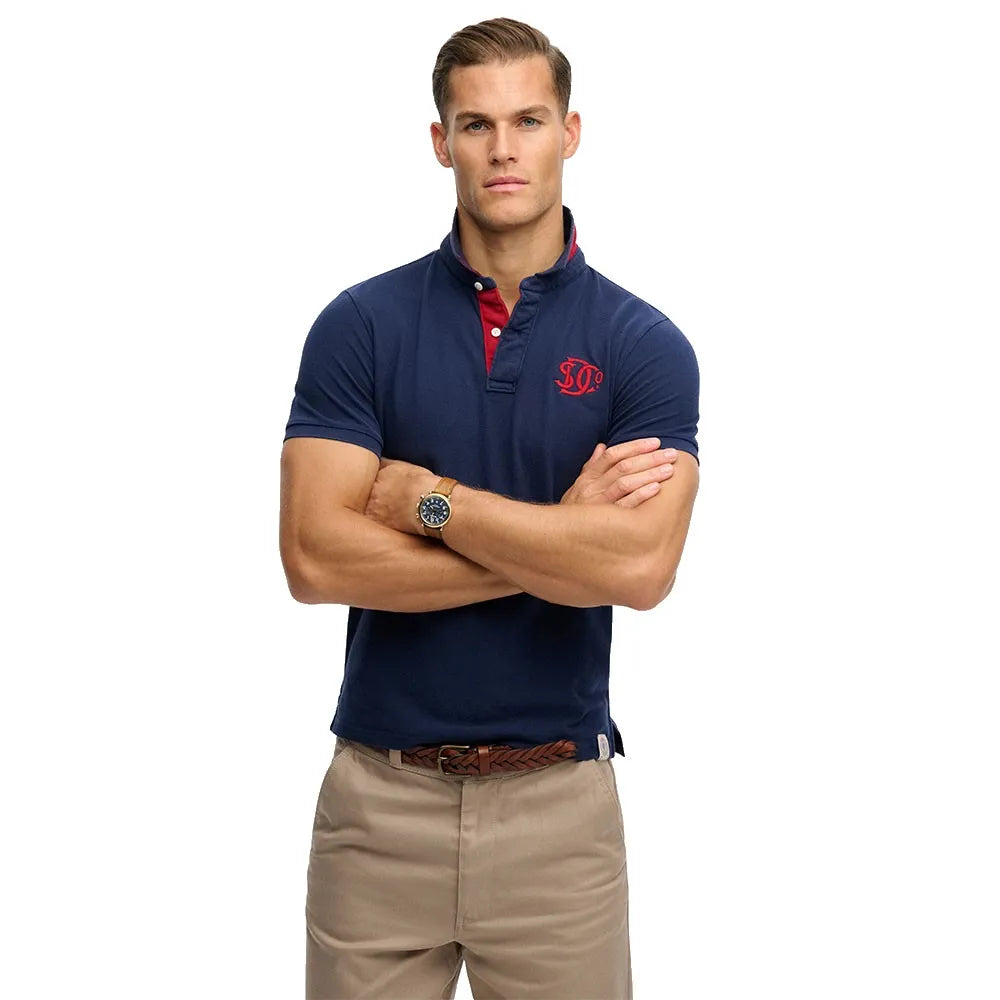 Superdry Pique Monogram short sleeve polo