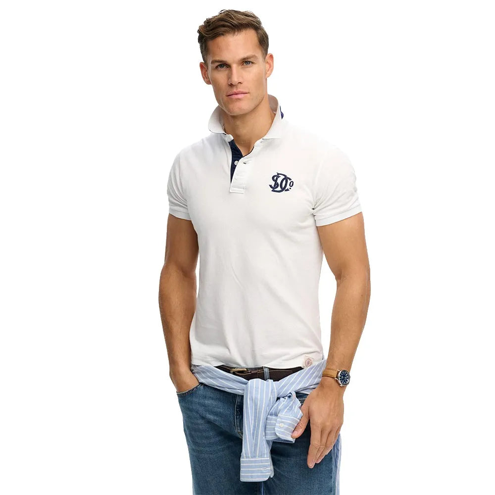 Superdry Pique Monogram short sleeve polo
