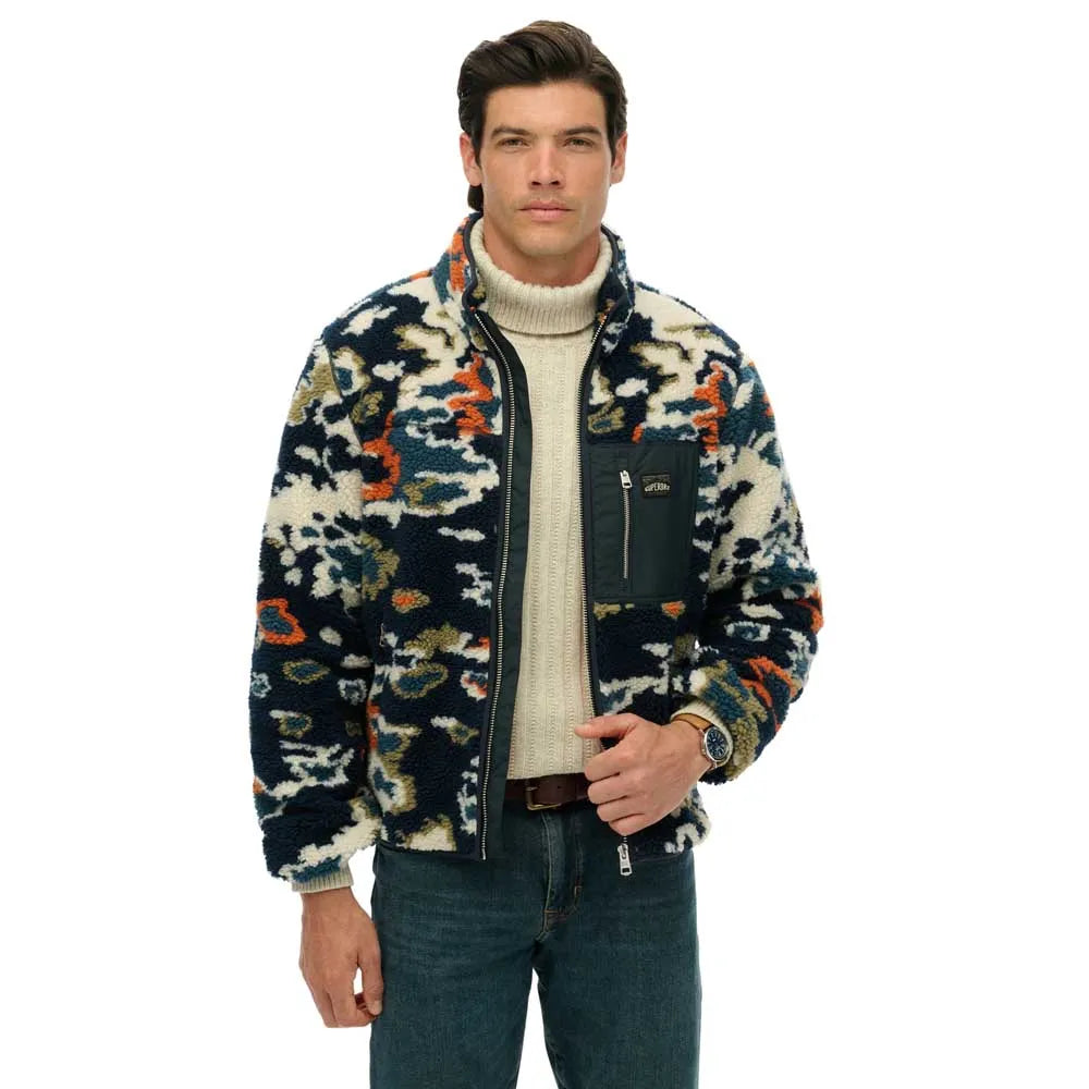 Superdry Printed full zip sweatshirt