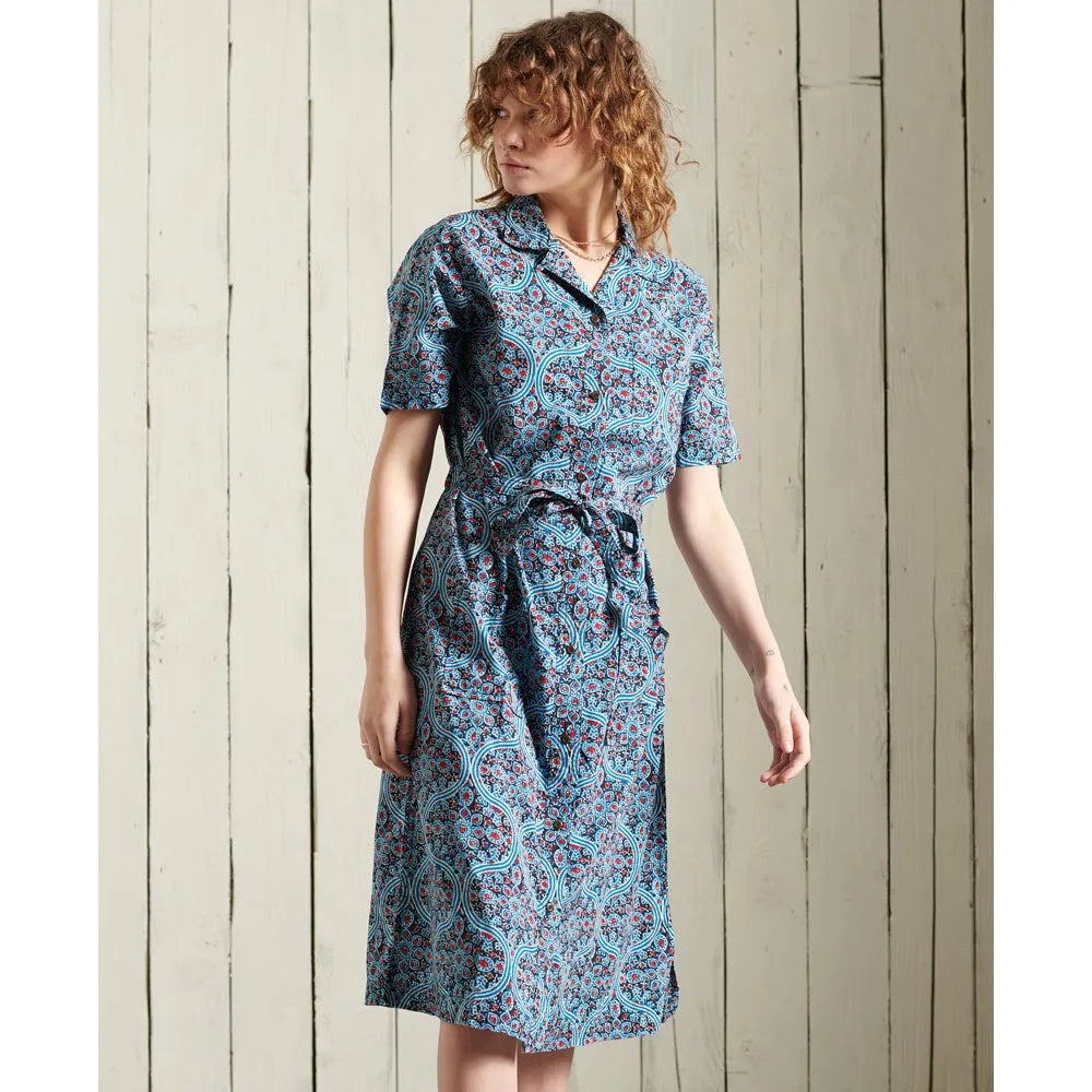 Superdry Printed short sleeve dress