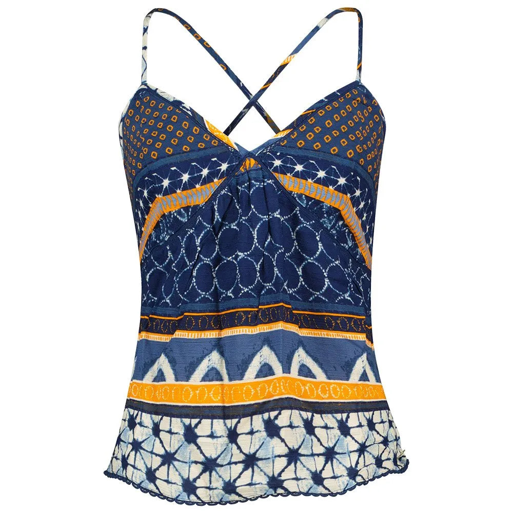 Superdry Printed Woven sleeveless T-shirt