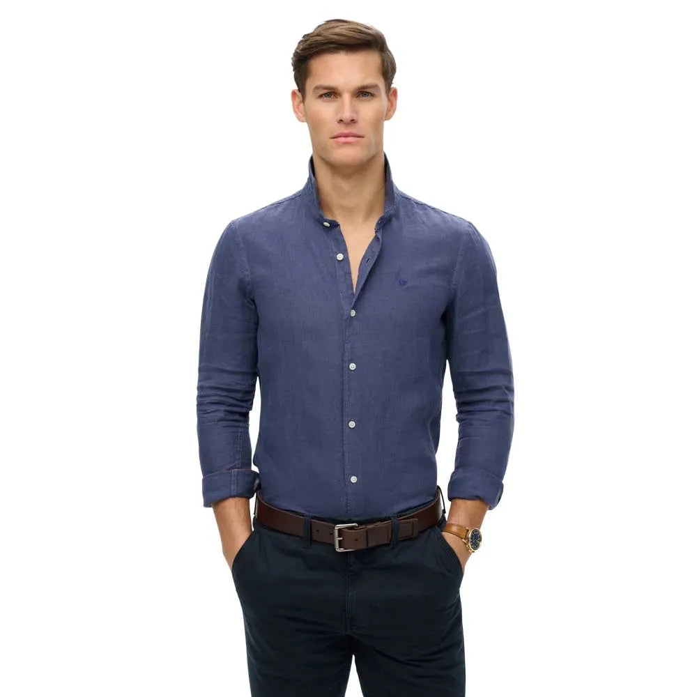 Superdry Sd Embroidered Vacation Linen long sleeve shirt