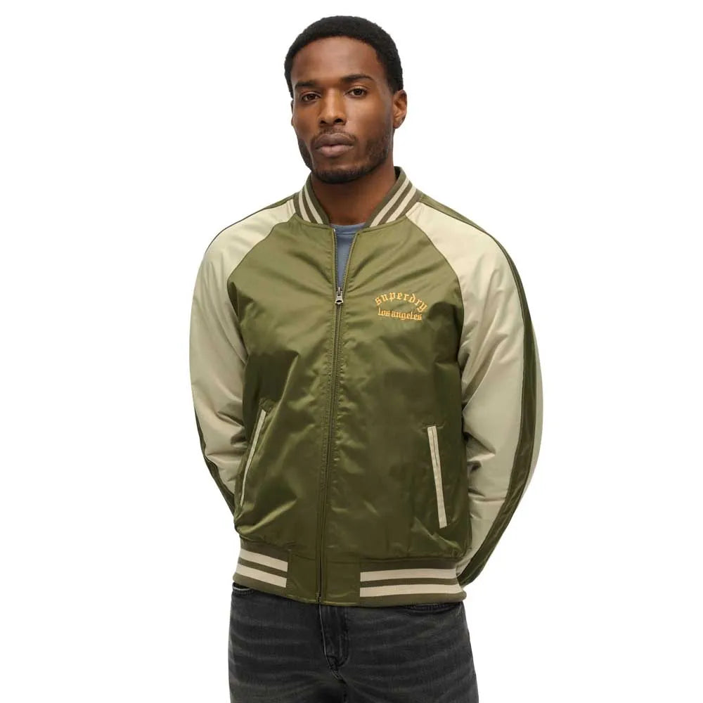 Superdry Souvenir Embroidered bomber jacket