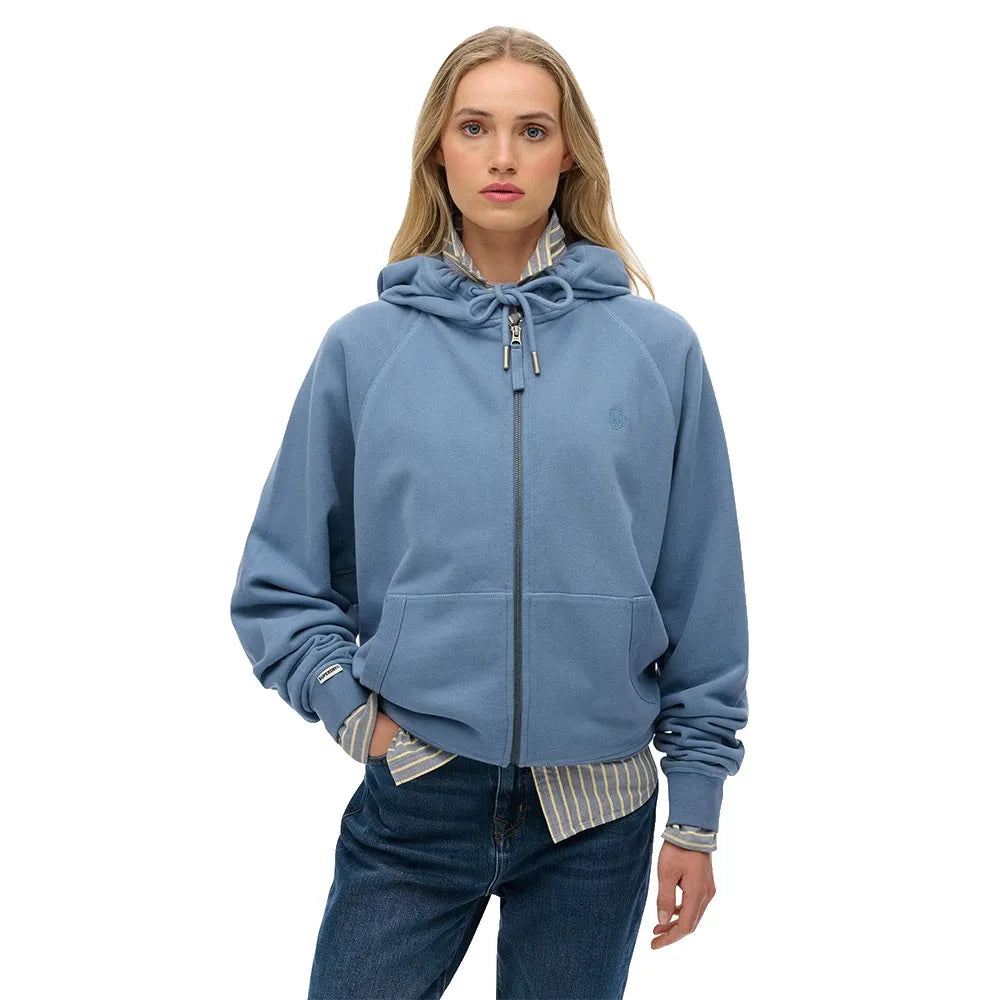 Superdry Studios Relaxed full zip sweatshirt
