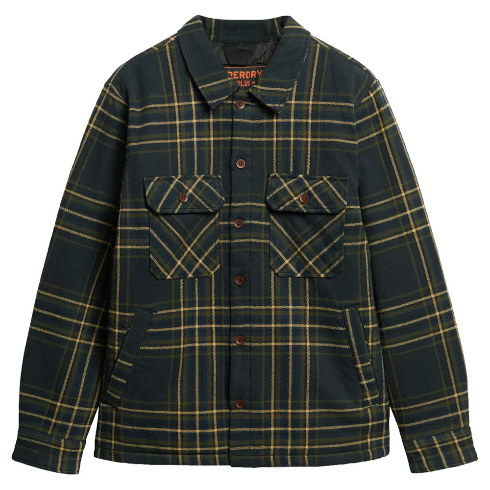 Superdry Surplus Check Quilt overshirt
