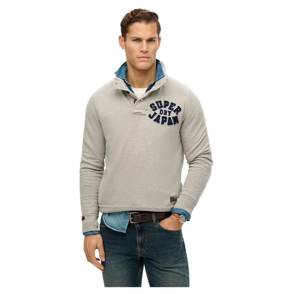 Superdry Vintage Athletic Half Button sweatshirt