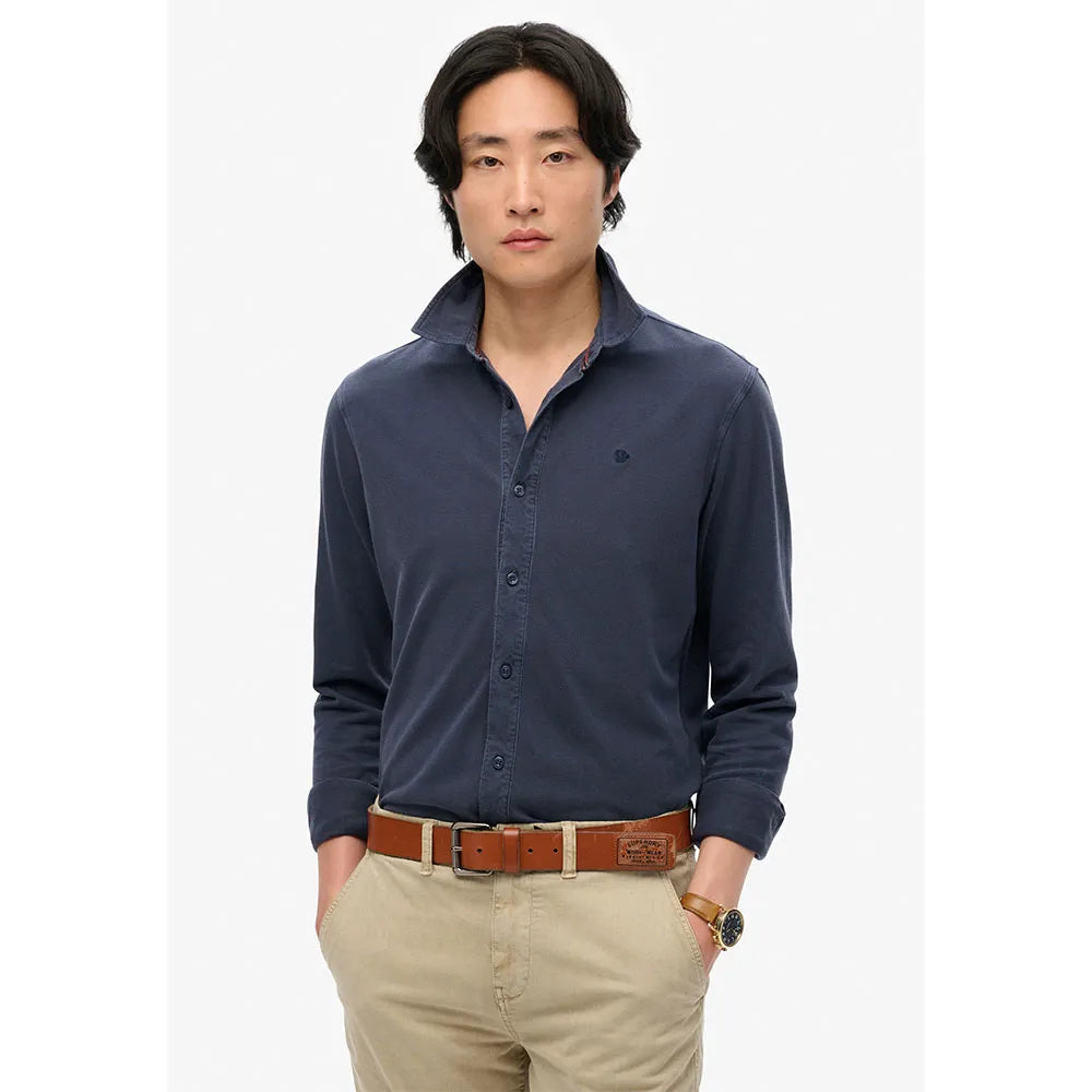 Superdry Vintage Destroy Pique long sleeve shirt